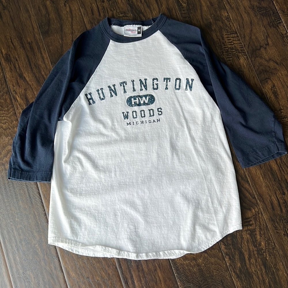 Huntington Woods MI baseball tee